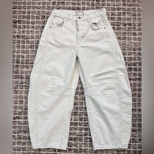 EUC We the Free Good Luck Barrel Jeans